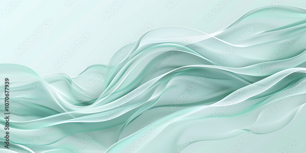  A modern abstract and simple mint green background featuring smooth gradients and subtle textures, creating a calming and contemporary aesthetic perfect for design projects.