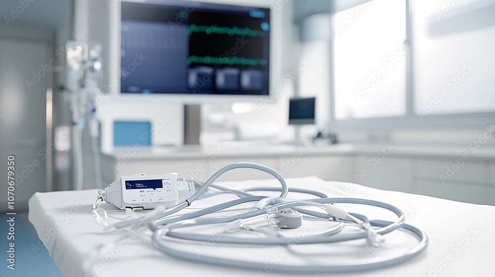 Advanced Medical Equipment in a Sterile Hospital Setting Advanced Medical Equipment in a Sterile Hospital Setting