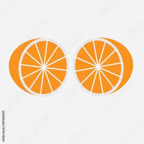 orange, slice orange , fresh food ,Yellow 