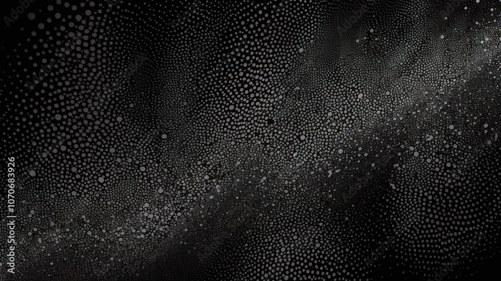 Obraz premium Abstract Black and White Dots Pattern Background