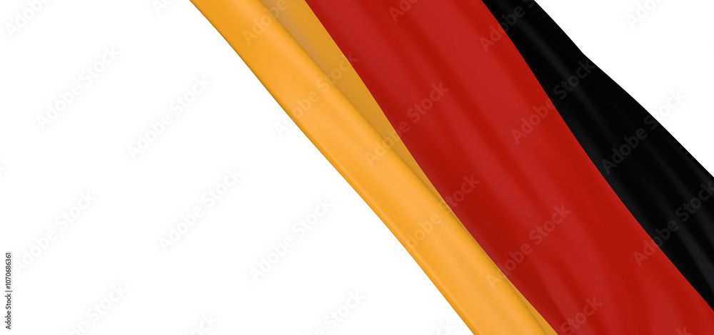 Obraz premium A vibrant German flag waving proudly Germany flag proud nation