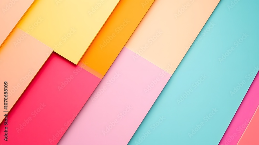 Abstract Geometric Pattern with Vibrant Colors Abstract Geometric Pattern with Vibrant Colors
