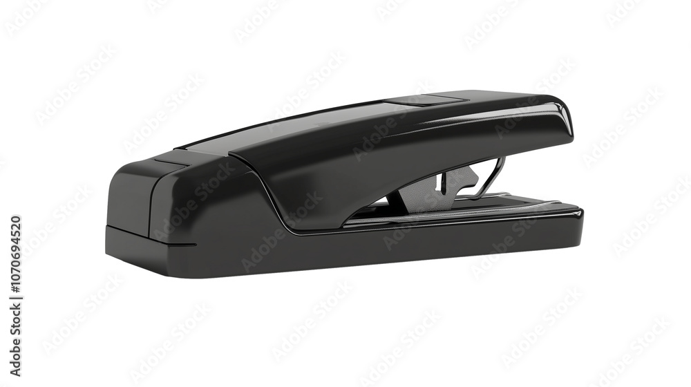 Black stapler office equipment isolated on transparent background Black stapler office equipment isolated on transparent background