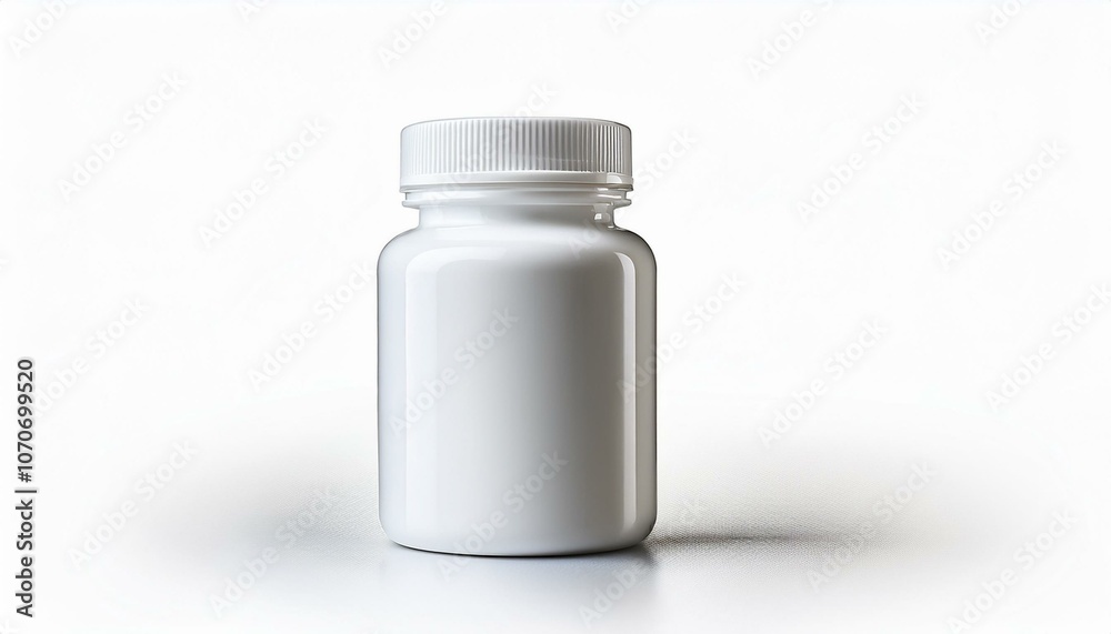 White pill bottle mockup on isolate White background, PNG White pill bottle mockup on isolate White background, PNG