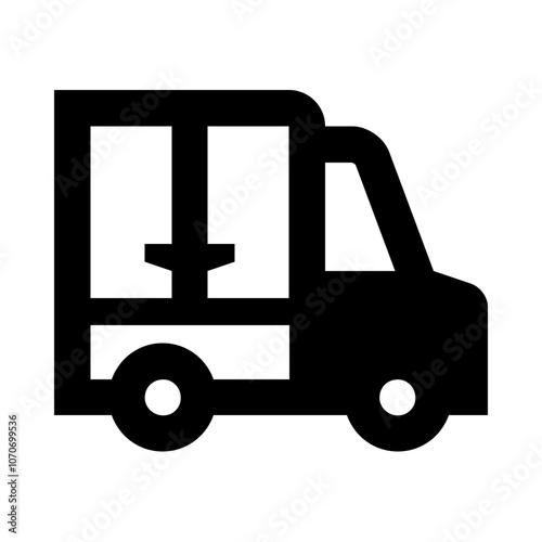 Delivery Truck Line Icon