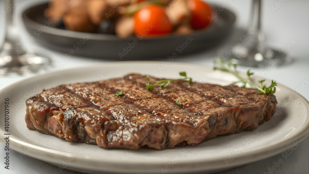 Grilled Steak Filet with Vegetables Grilled Steak Filet with Vegetables