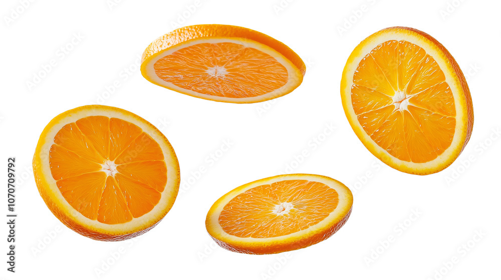 Citrus fruit slices cutout, perfect for summer or healthy food concepts, isolated on transparent background Citrus fruit slices cutout, perfect for summer or healthy food concepts, isolated on transparent background