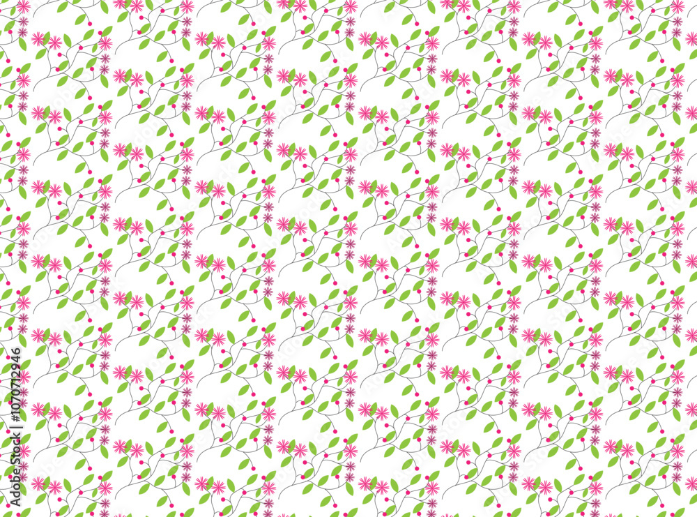 a pattern of pink flowers with the word cherry on the top. a pattern of pink flowers with the word cherry on the top.