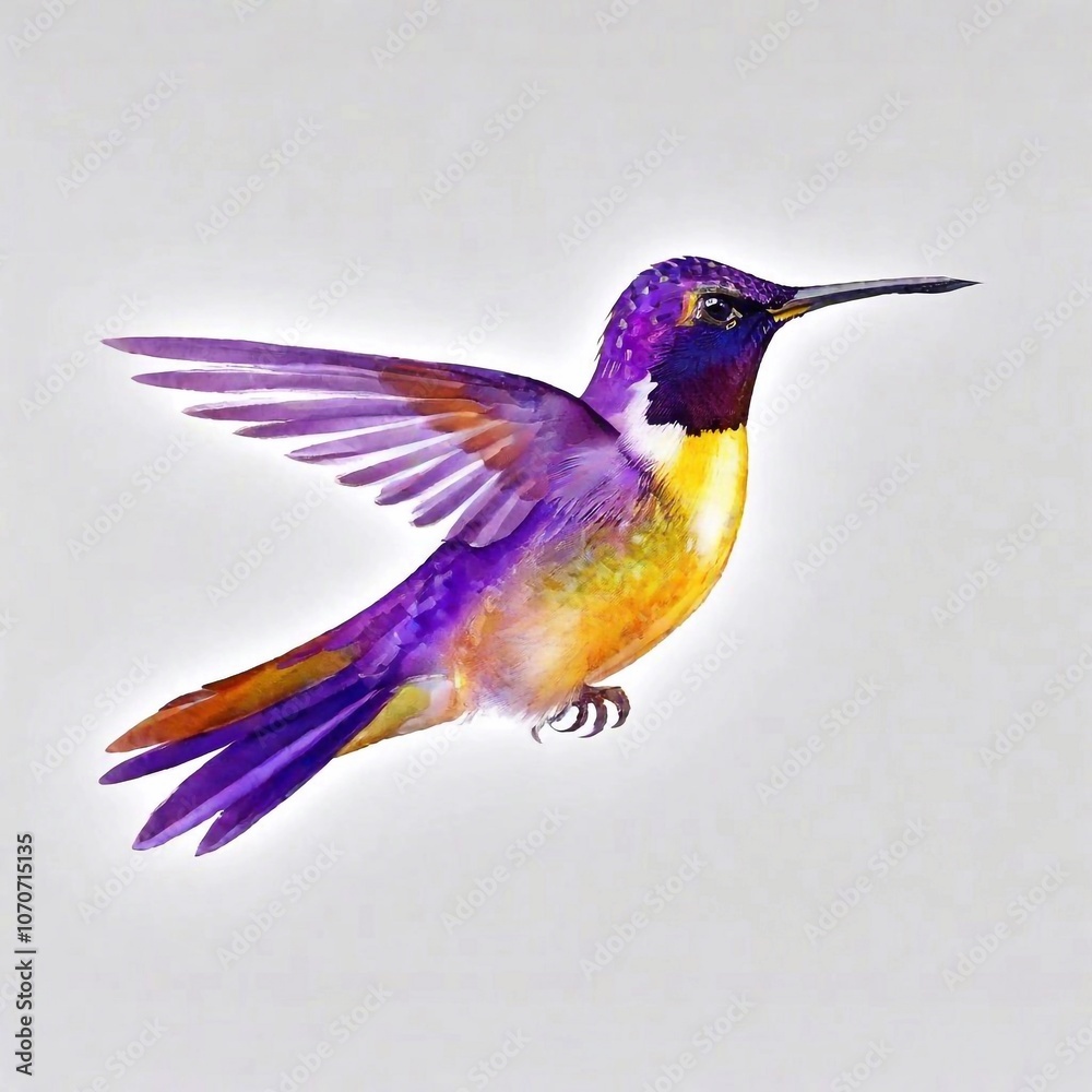 Fototapeta premium beautiful colorful hummingbird, bird