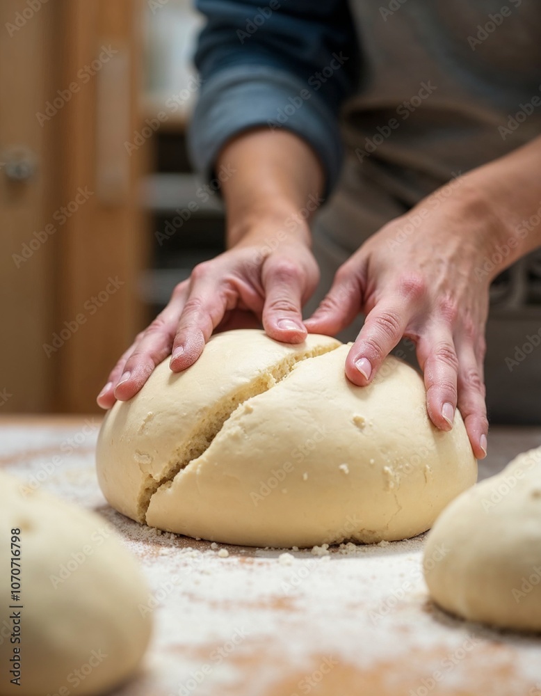 hands kneading dough hands kneading dough
