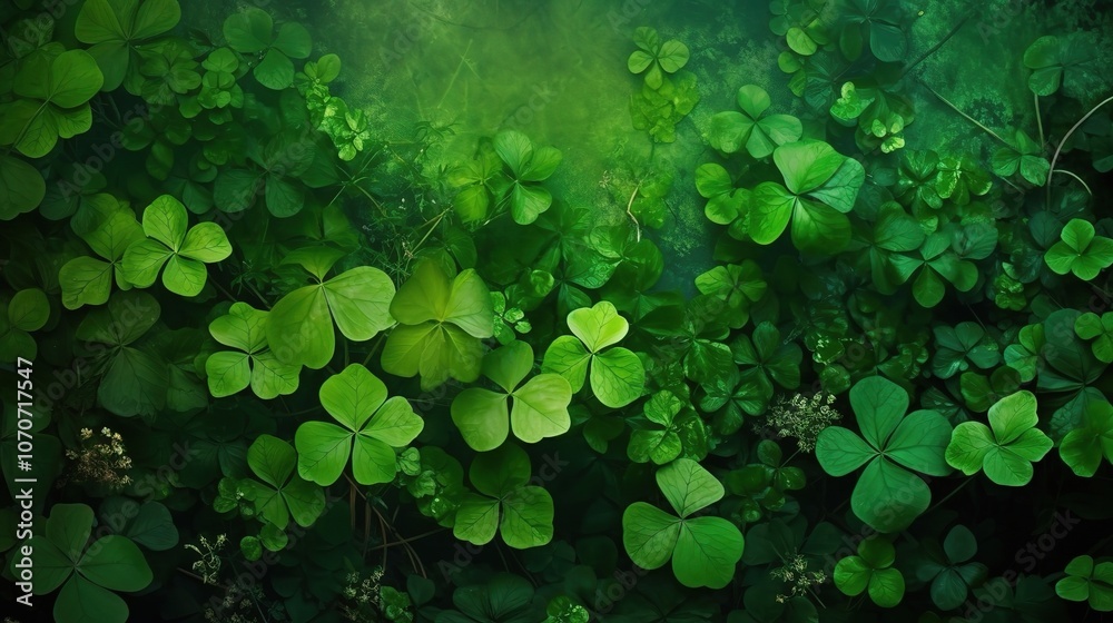 Lush Green Clover Leaf Background for Nature Projects Lush Green Clover Leaf Background for Nature Projects