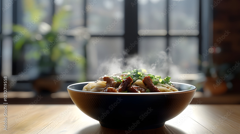 Enjoy a steaming bowl of spicy ramen, with a bold and fiery broth, chewy noodles, and topped with tender pork slices, green onions, and chili flakes, perfect for spice lovers Enjoy a steaming bowl of spicy ramen, with a bold and fiery broth, chewy noodles, and topped with tender pork slices, green onions, and chili flakes, perfect for spice lovers