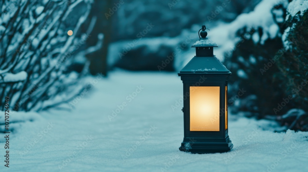 Lantern In The Snow. Lantern In The Snow.