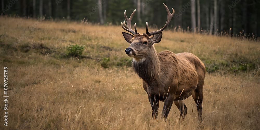 Fototapeta premium animals in national park, wildlife, created by Generative AI