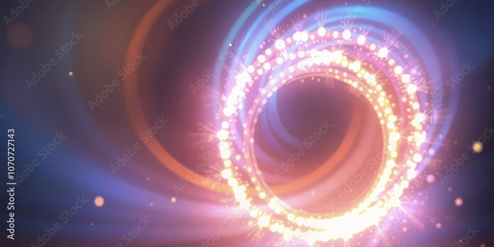 Abstract glowing circle with sparkle Abstract glowing circle with sparkle