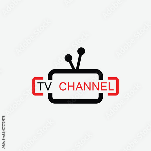 Live Streaming, Online Television, Web TV, Simple and Clean Logo Concept, Abstract,TV Channel Logo Design Template.