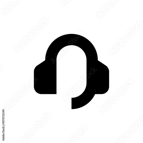 Support Headset Device Line Icon