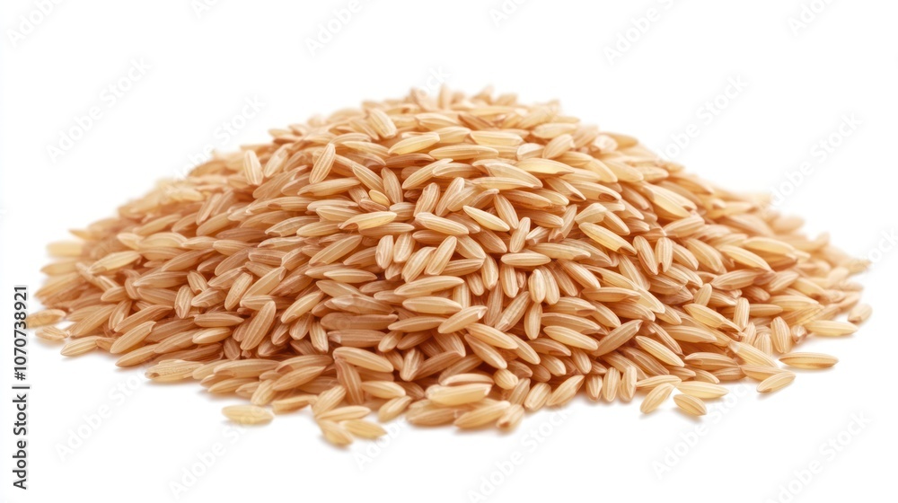 Close-up of a Pile of Brown Rice Close-up of a Pile of Brown Rice