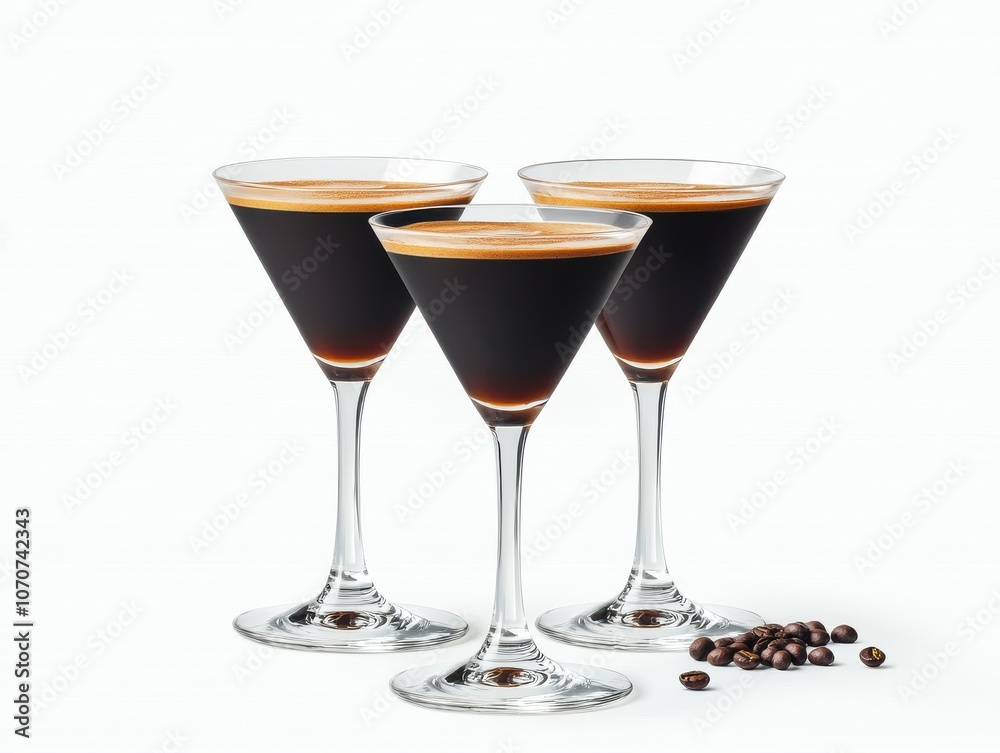 Elegant Espresso Cocktail in Stylish Glassware