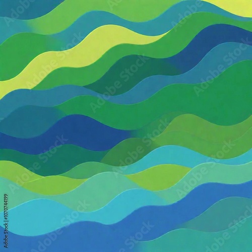 abstract green and yellow background
