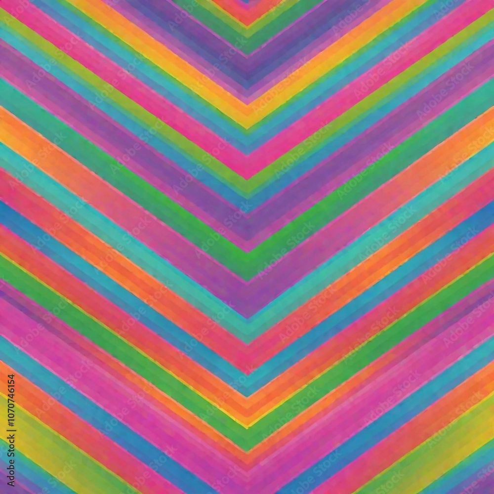 Obraz premium A seamless background with diagonal rainbow stripes on a textured surface, creating a dynamic and modern look