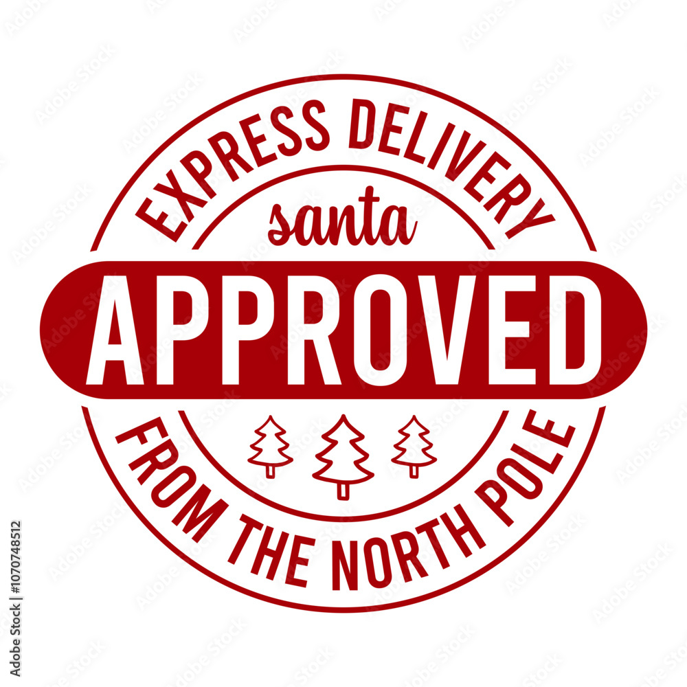 Express Delivery Santa Approved From The North Pole SVG Express Delivery Santa Approved From The North Pole SVG