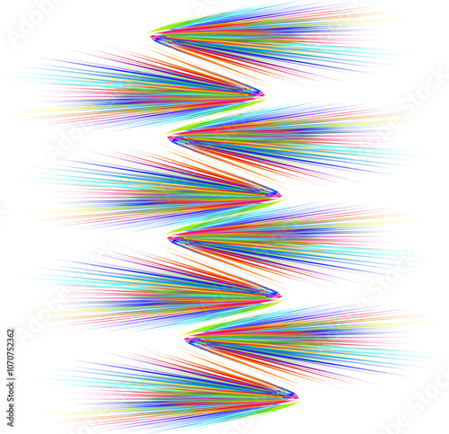 colorful brush strokes from less to more colorful concetto