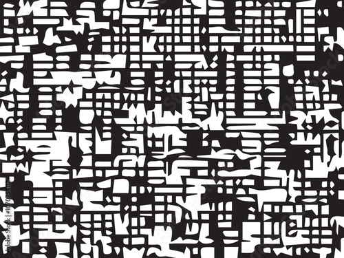 Abstract irregular grid check. Seamless pattern