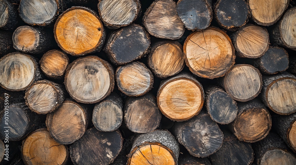 rustic woodpile and logs in natural setting rustic woodpile and logs in natural setting