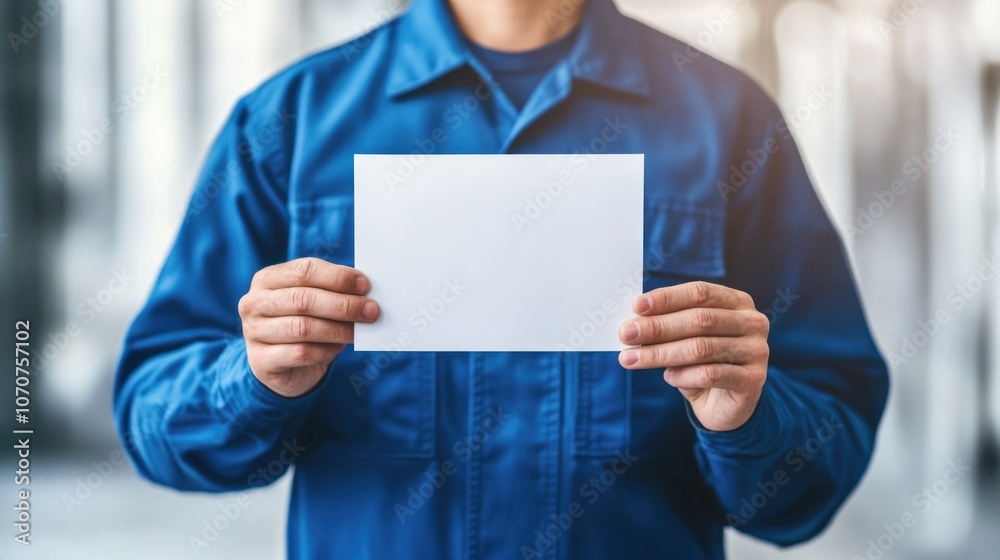 Man Holding Blank Sign Man Holding Blank Sign