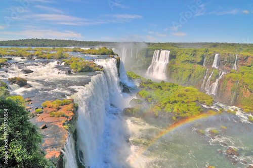 Fotografie Iguazú Falls  waterfalls on the Iguazu River on the border of the Argentine and
