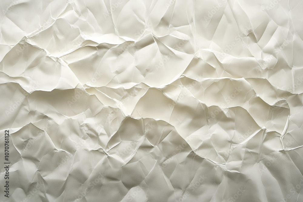 Fototapeta premium Textured pattern overlay with crumpled white paper 