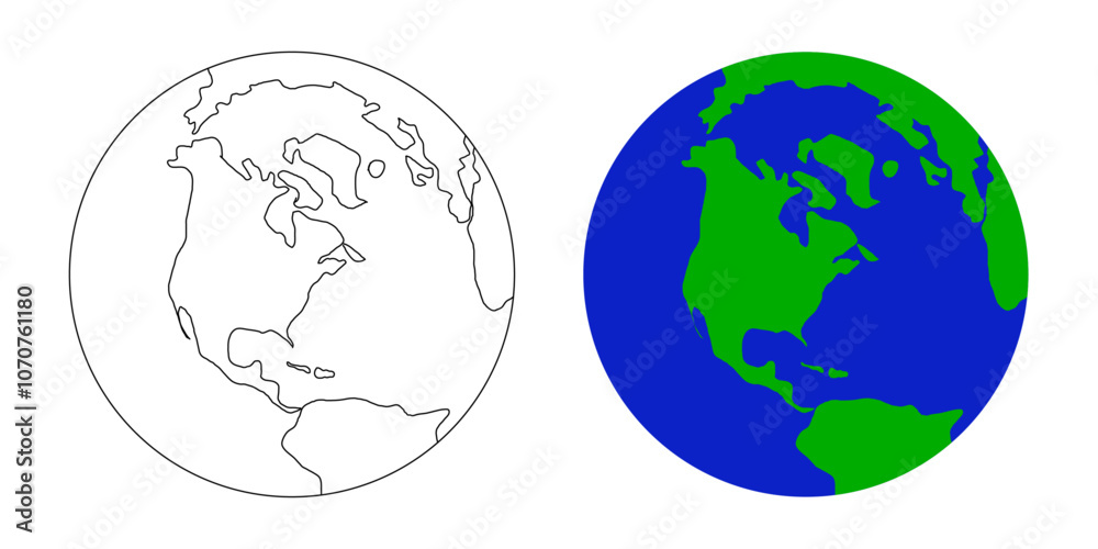 earth globe sketch. world planet map icon vector illustration earth globe sketch. world planet map icon vector illustration