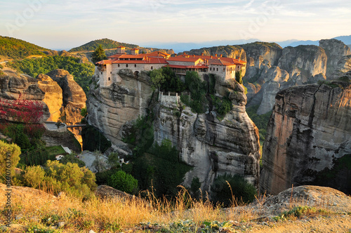 Meteora Kloster Varlaam (Agion Panton) Sonnenuntergang Griechenland Kalampaka