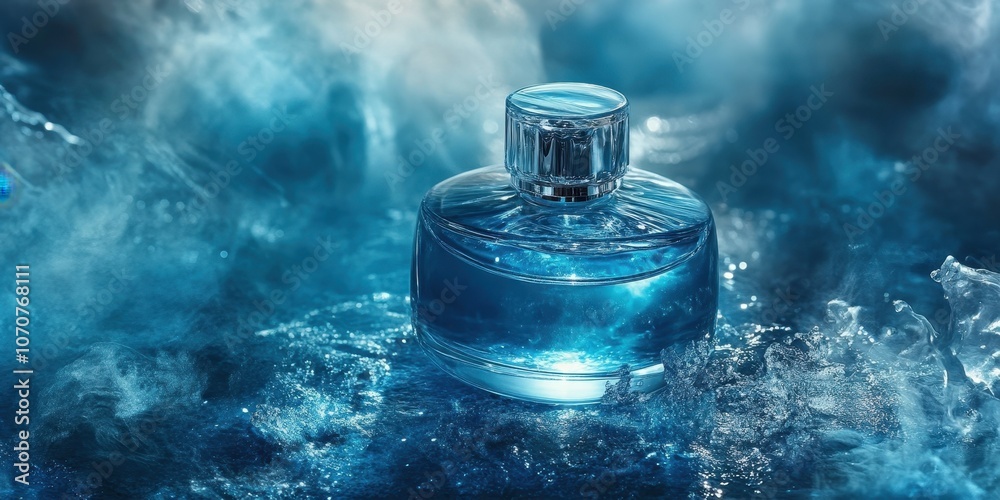 Essence container Commercial poster Product photograp