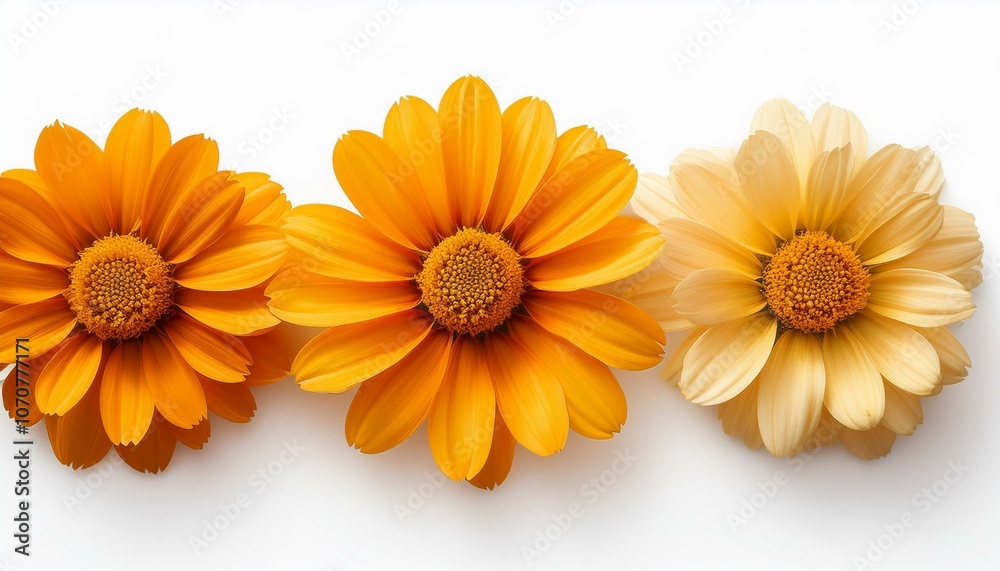 Pansy flower top view full length isolate on White background Pansy flower top view full length isolate on White background