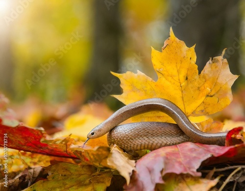 Mitten im Herbstwald photo