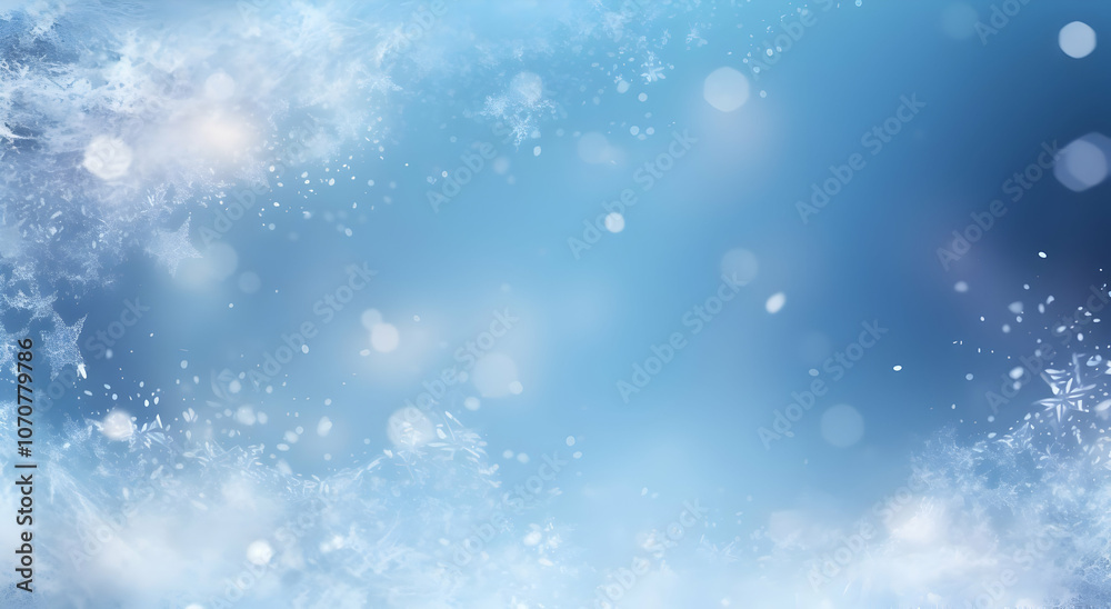 A soft, dreamy blue background with bokeh effects, ideal for winter-themed designs. A soft, dreamy blue background with bokeh effects, ideal for winter-themed designs.