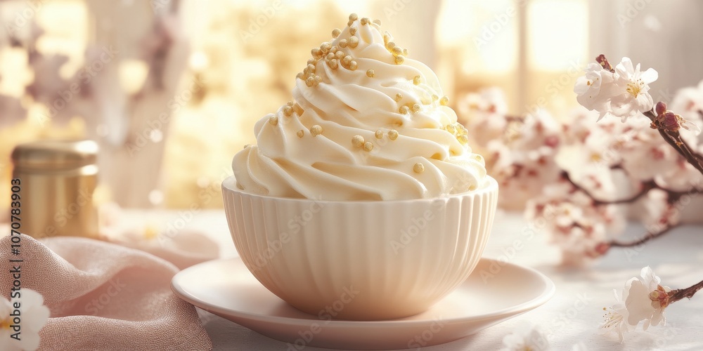 Gel cream container Commercial poster Product photogr