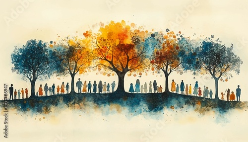 Create a visual representation of family support systems. Include extended family, friends, and community resources that contribute to a family's well-being, family support systems, extended family, 