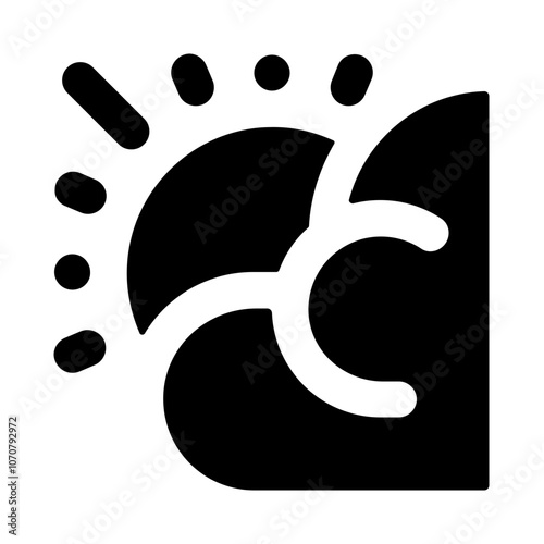 Summer Sun Solid Icon
