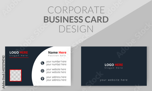 Creative and modern business card design template, professional business card template, visiting card, Double-sided creative business card template