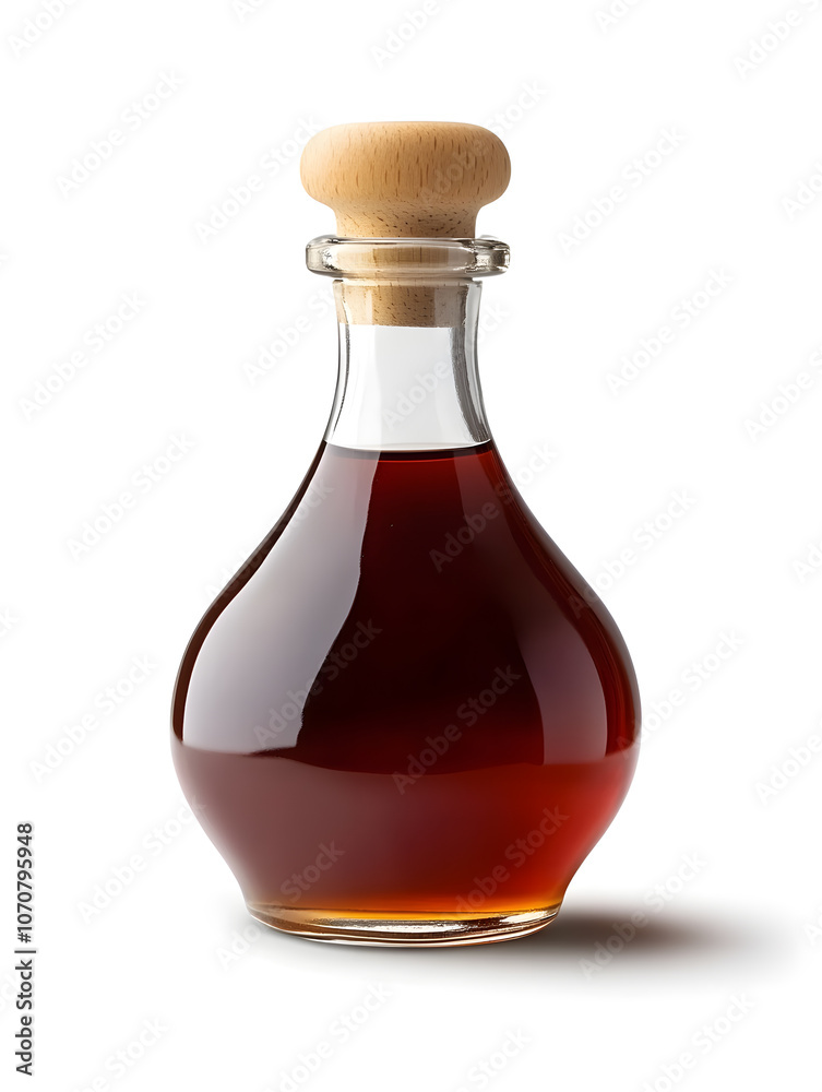 Maple syrup bottle mock up, isolated on white background Maple syrup bottle mock up, isolated on white background