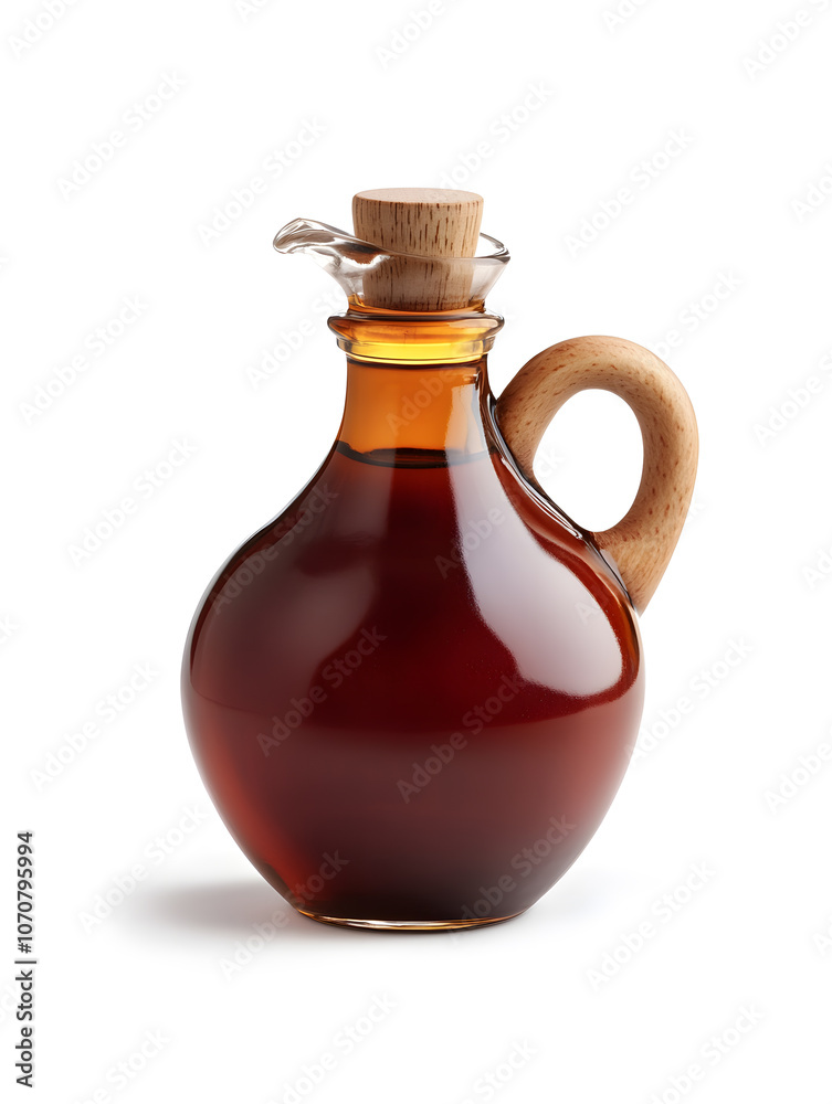 Maple syrup bottle mock up, isolated on white background Maple syrup bottle mock up, isolated on white background