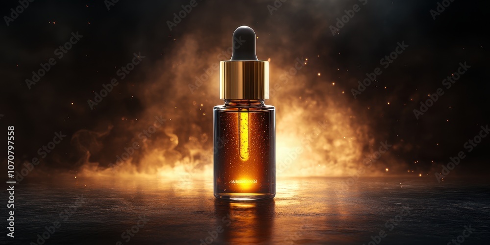 Naklejka premium Serum ampoule Commercial poster Product photography c