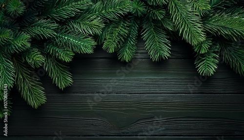 christmas fir tree background with copy space fir tree branches texture