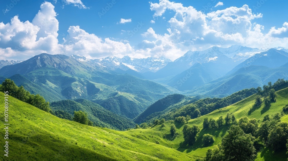 Majestic Mountain Range Landscape Majestic Mountain Range Landscape