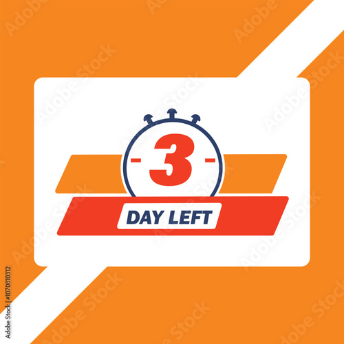 Days Left Countdown Banner for Urgent Sales with Bold Typography and Timely Reminder