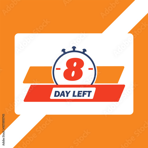 Days Left Countdown Banner for Urgent Sales with Bold Typography and Timely Reminder