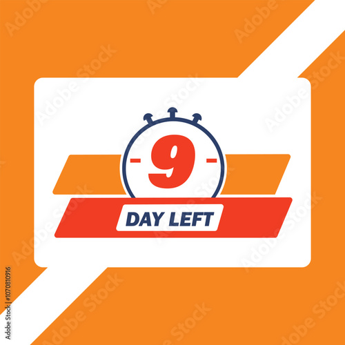 Days Left Countdown Banner for Urgent Sales with Bold Typography and Timely Reminder
